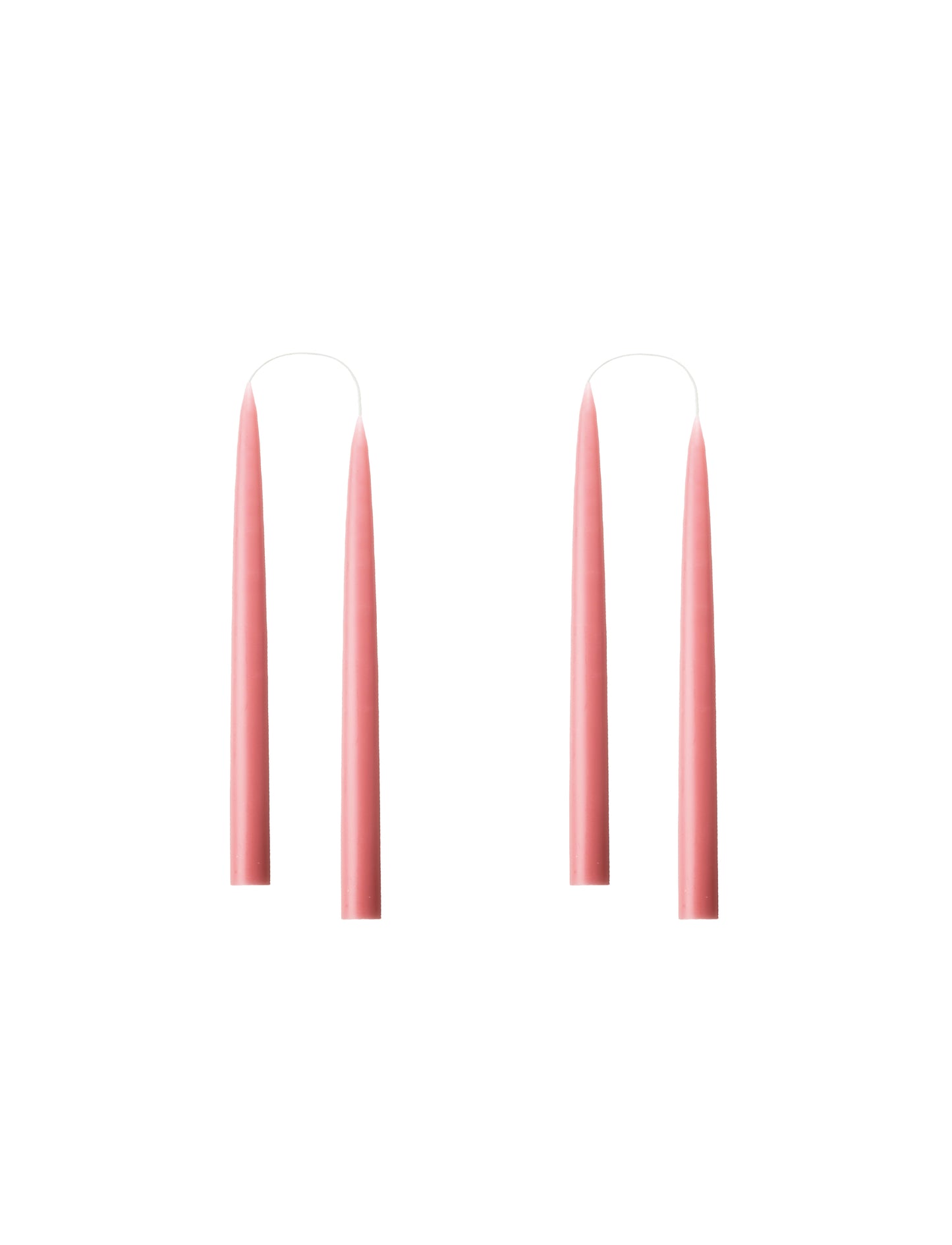 2-pk stearinlys 20 cm | Dark Old Rose