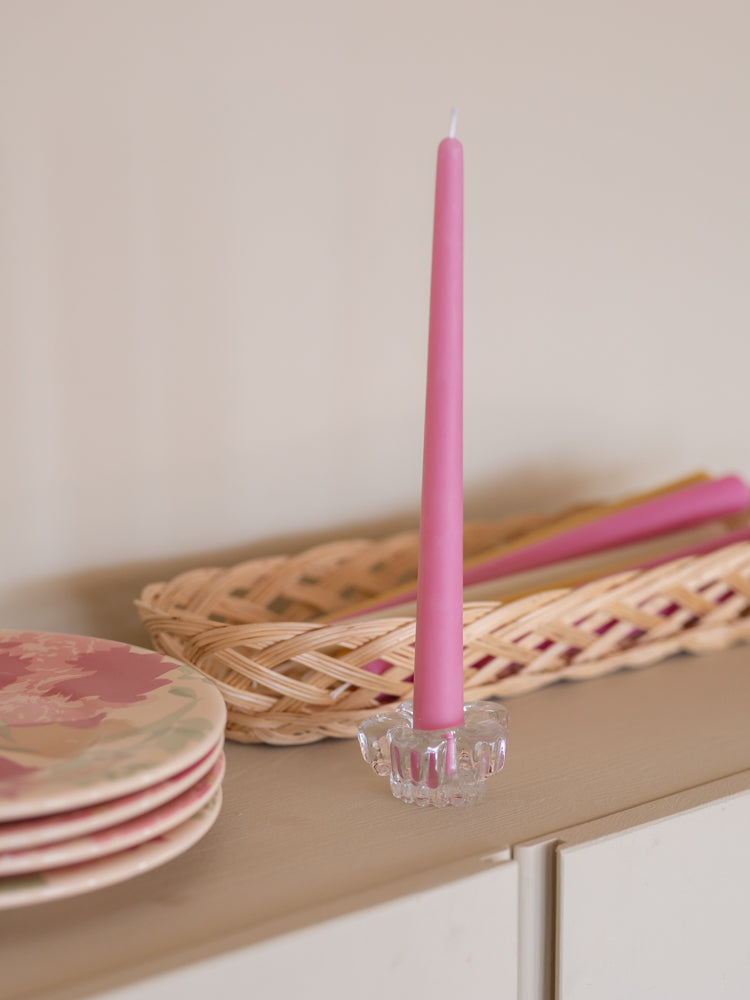 Lysestake i glass